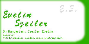 evelin szeiler business card